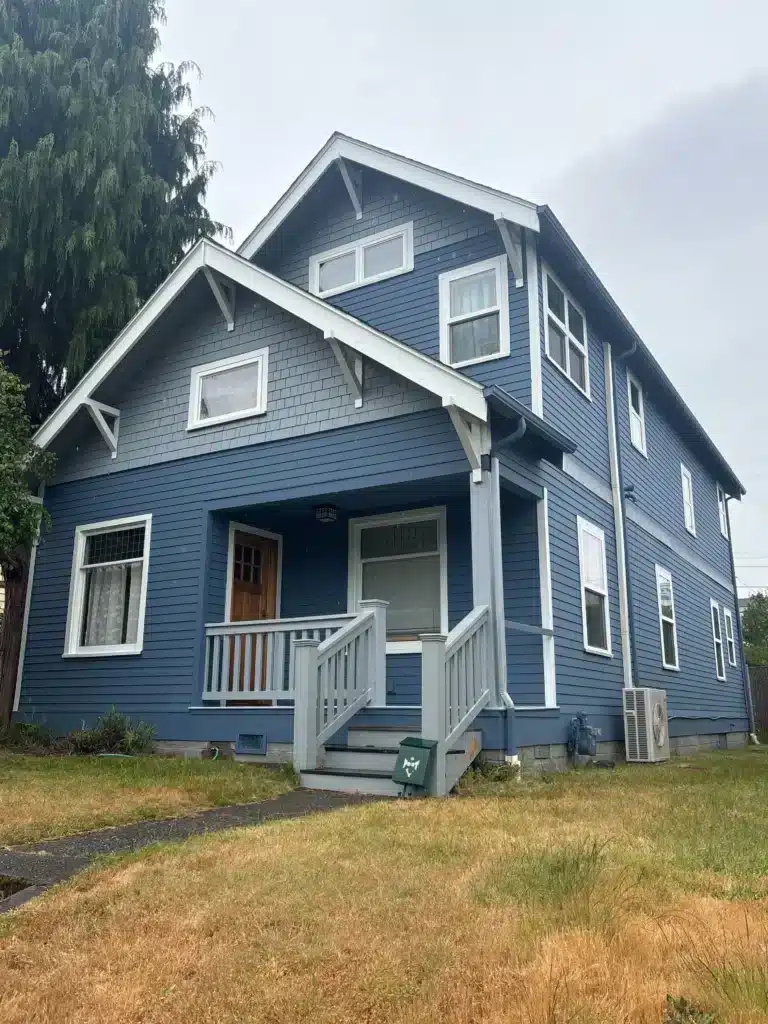 Painted residential home in the Everett area